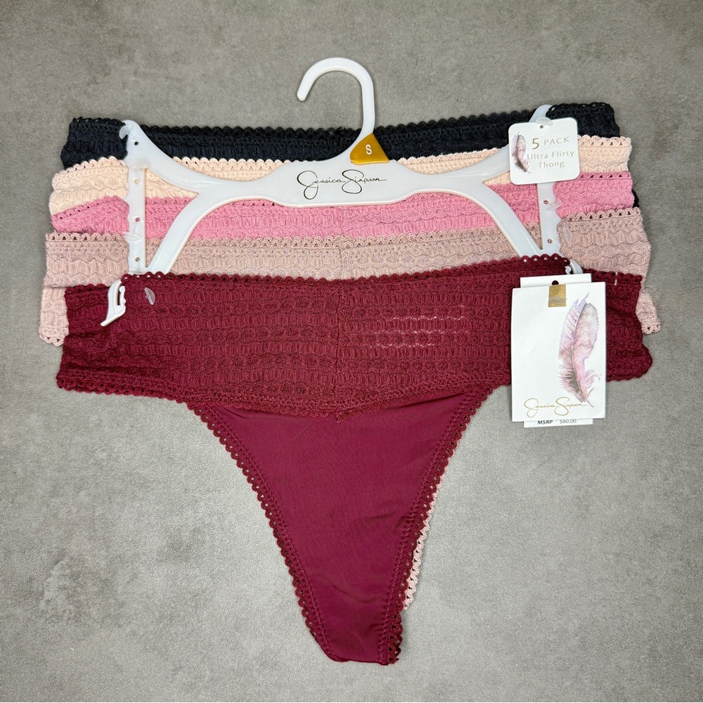 Jessica Simpson Smock Ultra Flirty Thong Set of 5